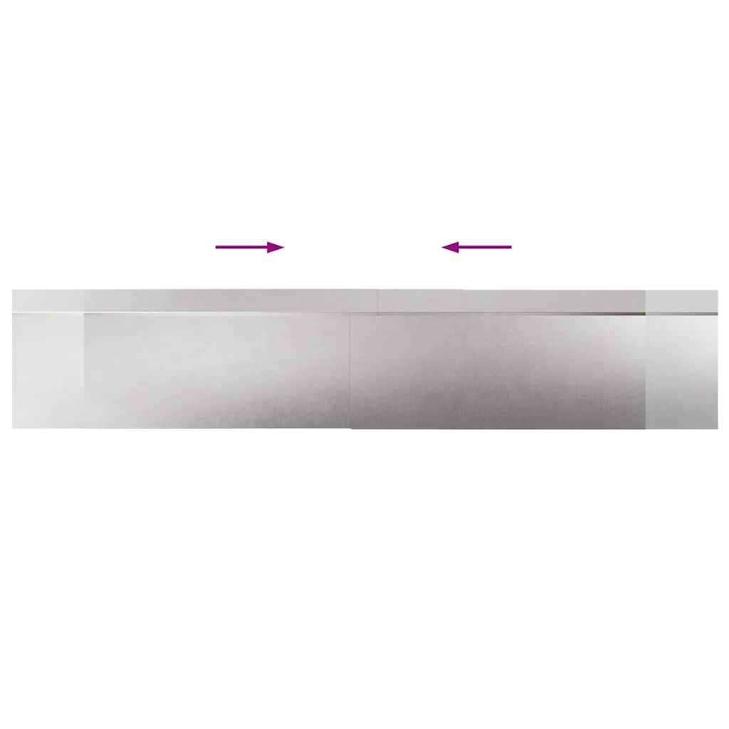 Φράχτες με σαλιγκάρια 8 pcs Ασημί Ανοξείδωτο ατσάλι