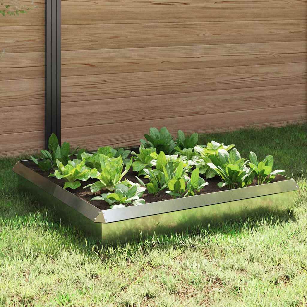 Φράχτες με σαλιγκάρια 8 pcs Ασημί Επικαλυμμένος Χάλυβας