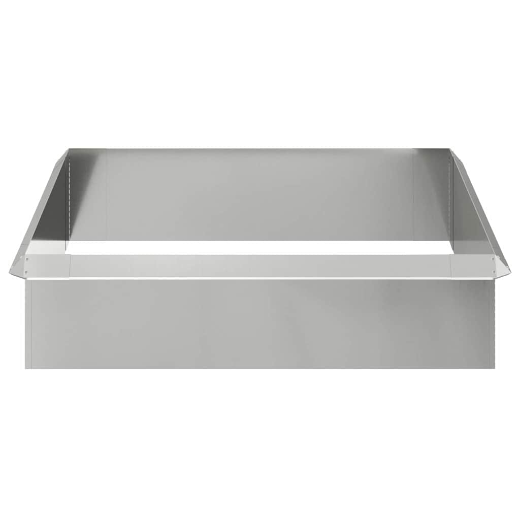 Φράχτες με σαλιγκάρια 8 pcs Ασημί Επικαλυμμένος Χάλυβας