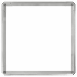 Φράχτες με σαλιγκάρια 8 τμχ. 100 x 3,5 x 25 εκ Ασημί