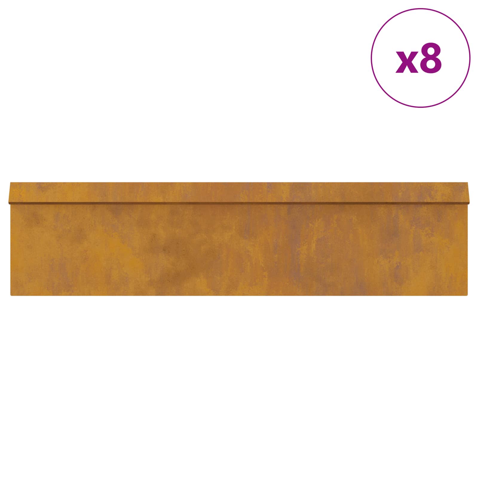 Φράχτες με σαλιγκάρια 12 pcs Σκ rusty