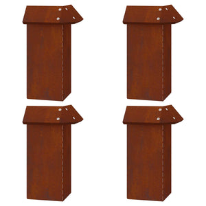 Φράχτες με σαλιγκάρια 20 pcs Σκ rusty - Pakobazaar