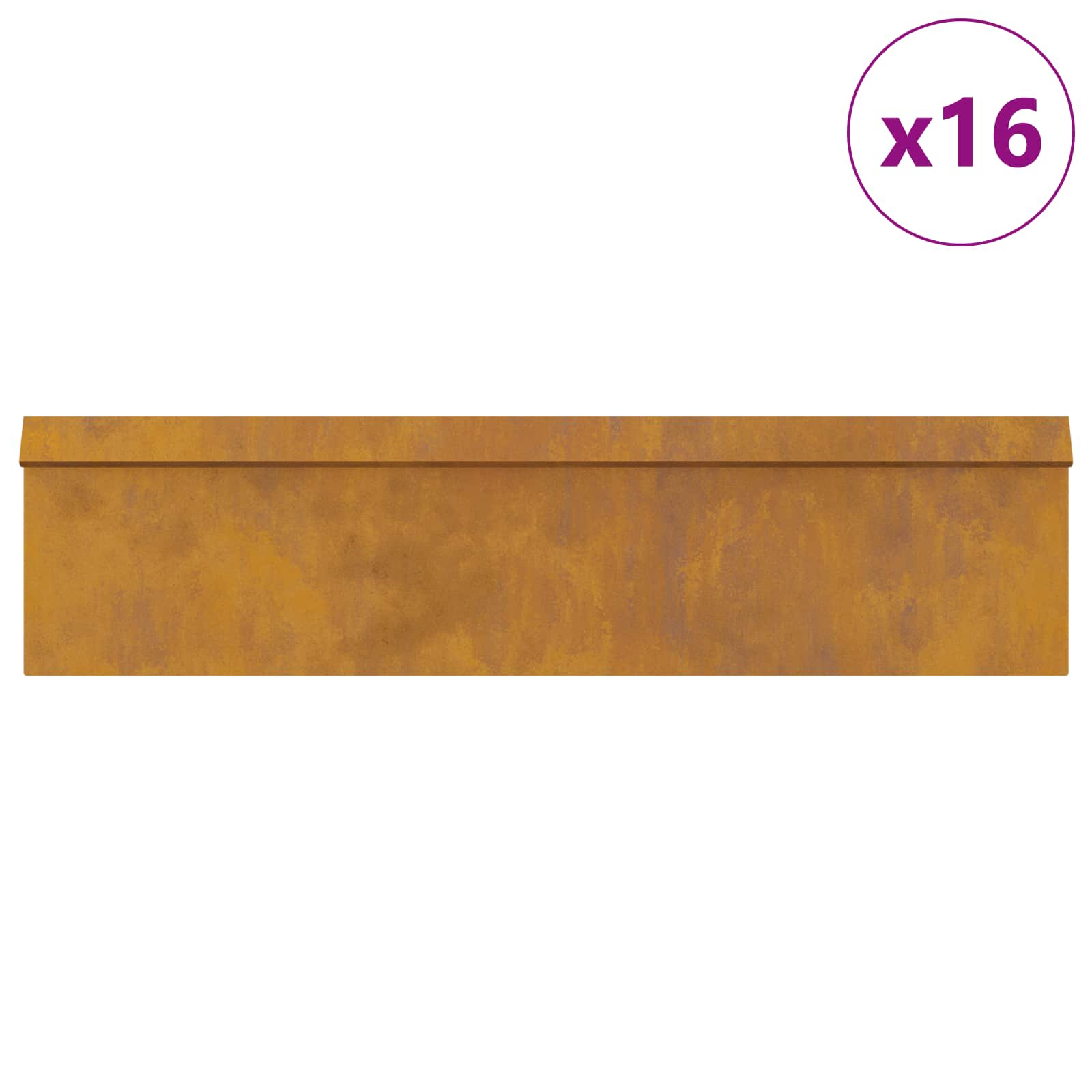 Φράχτες με σαλιγκάρια 20 pcs Σκ rusty - Pakobazaar