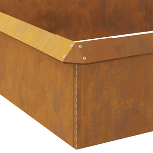 Φράχτες με σαλιγκάρια 16 τμχ. 100 x 3,5 x 25 εκ Σκ rusty