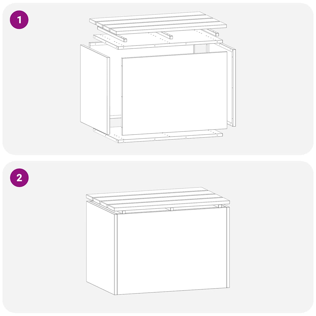 Παγκάκι κήπου Μαύρο 60 x 40 x 43 εκ