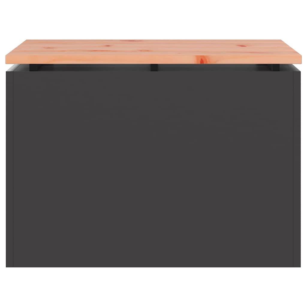 Παγκάκι κήπου Μαύρο 60 x 40 x 43 εκ