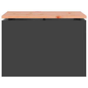 Παγκάκι κήπου Μαύρο 60 x 40 x 43 εκ