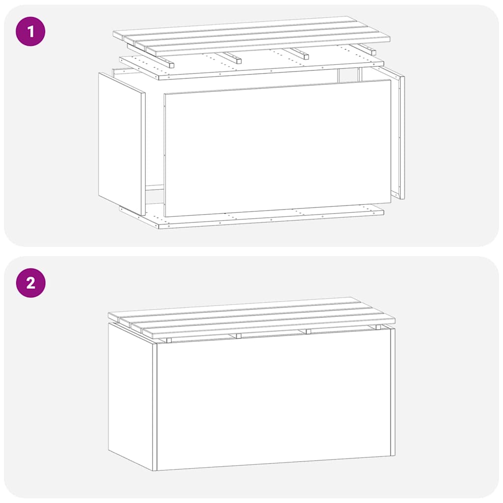 Παγκάκι κήπου Ασημί 80 x 40 x 43 εκ Ανοξείδωτο ατσάλι