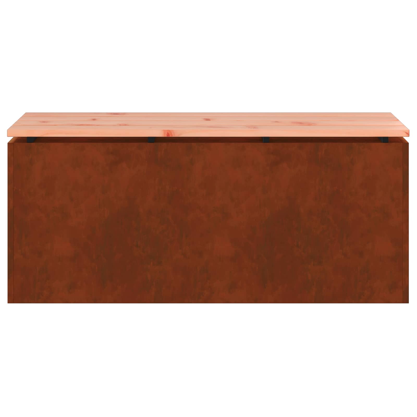 Παγκάκι κήπου 2 -Seater 100 x 40 x 43 εκ Σκ rusty Ορθογώνιος