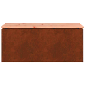 Παγκάκι κήπου 2 -Seater 100 x 40 x 43 εκ Σκ rusty Ορθογώνιος