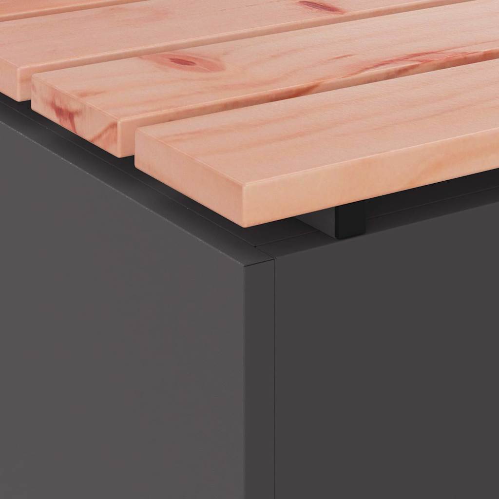 Παγκάκι κήπου Μαύρο 40 x 40 x 43 cm Ατσάλι