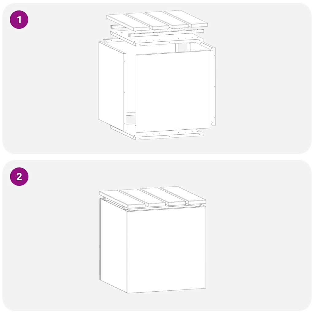 Παγκάκι κήπου Λευκό 40 x 40 x 43 cm Ατσάλι