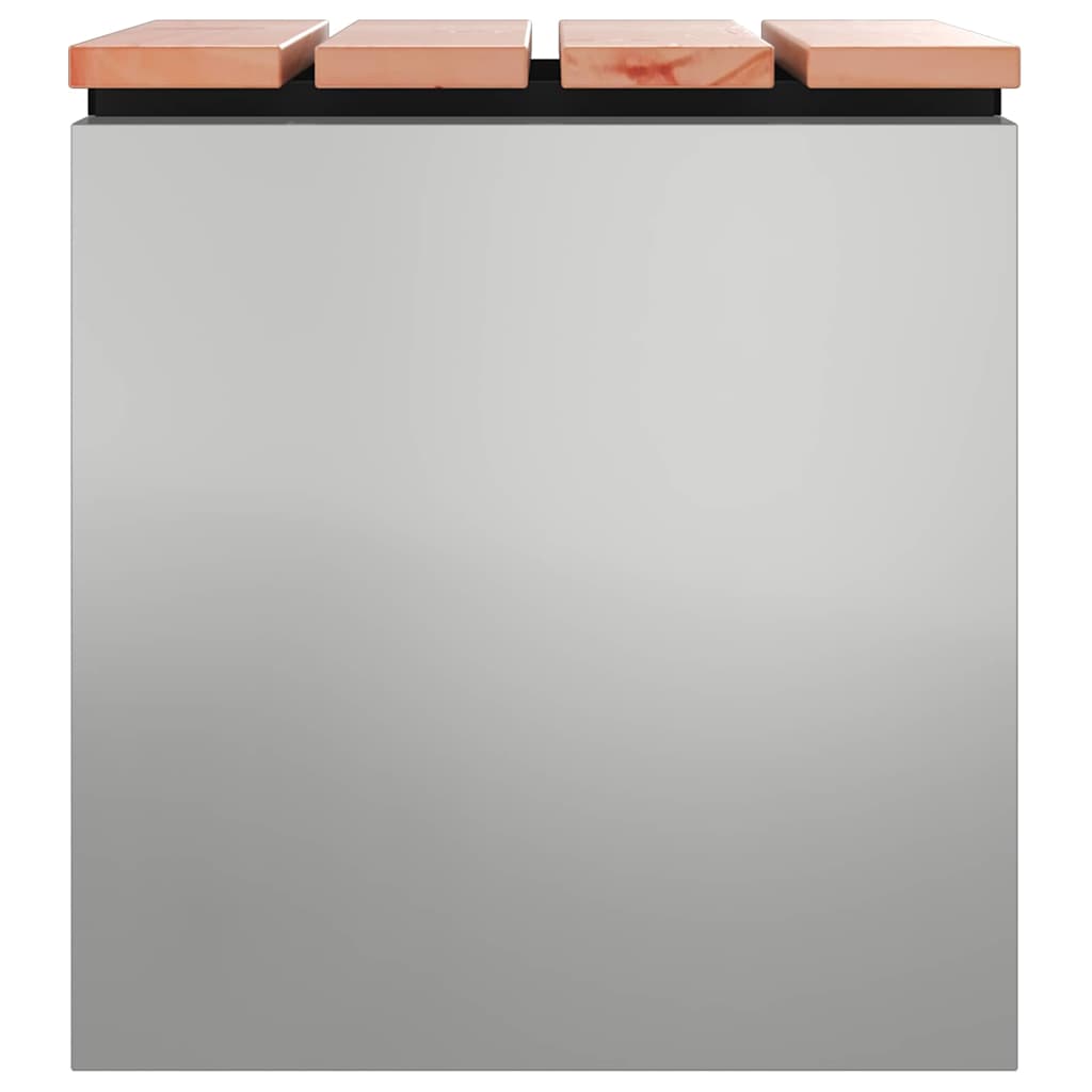 Παγκάκι κήπου Ασημί 40 x 40 x 43 cm Γαλβανισμένος χάλυβας