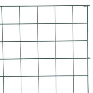 Σετ φράχτη για λιμνούλες 8 τμχ. 50 x 80 cm Ατσάλι Πράσινο