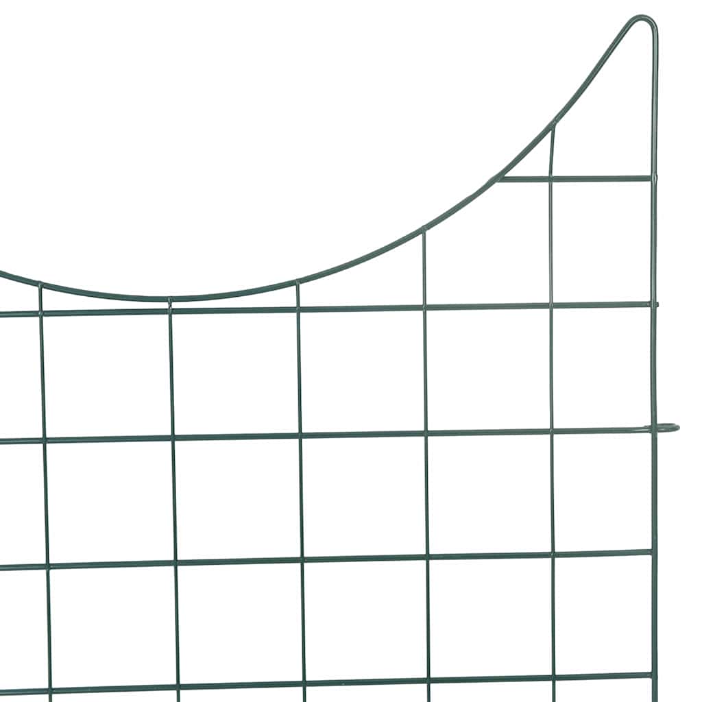 Σετ φράχτη για λιμνούλες 8 pcs Πράσινο 50 x 80 cm Ατσάλι