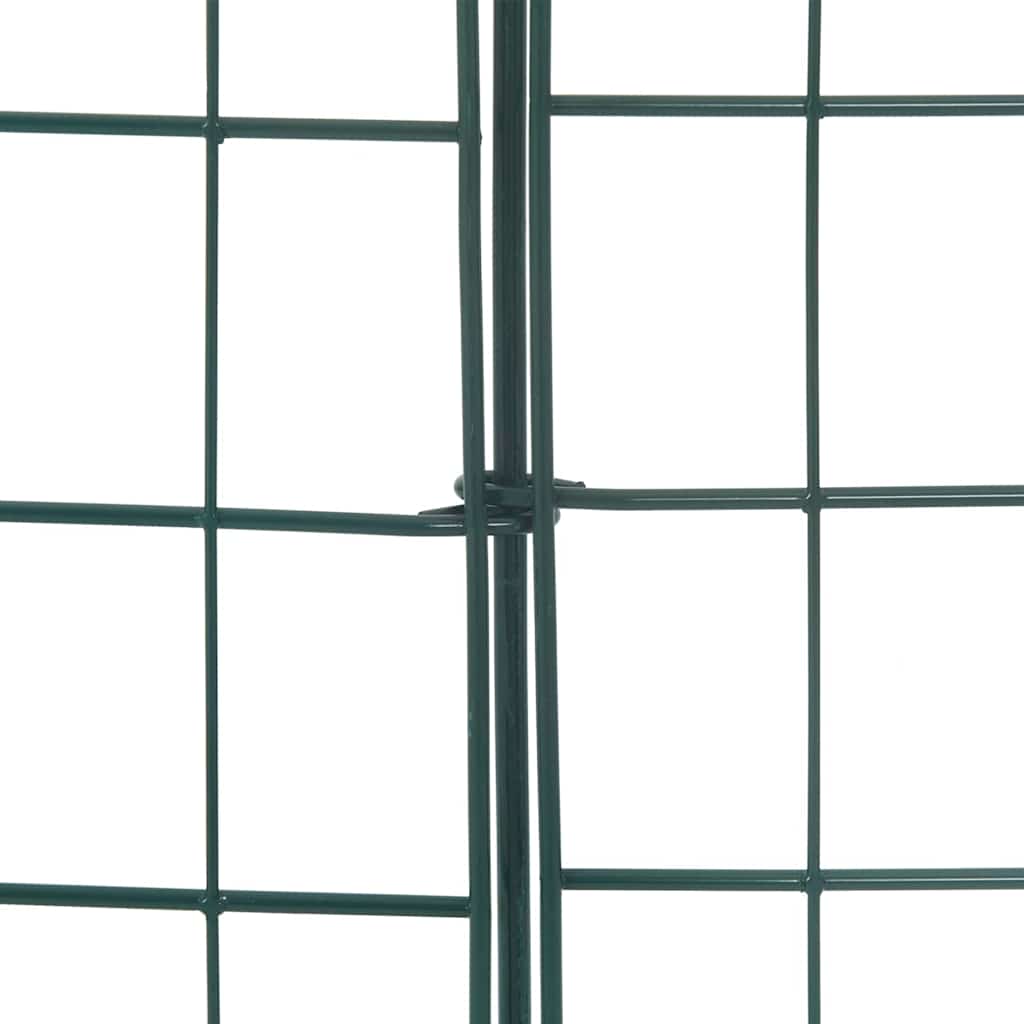 Σετ φράχτη για λιμνούλες 8 pcs Πράσινο 50 x 80 cm Ατσάλι