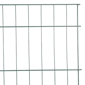 Σετ φράχτη για λιμνούλες 8 pcs Πράσινο 50 x 80 cm Ατσάλι - Pakobazaar