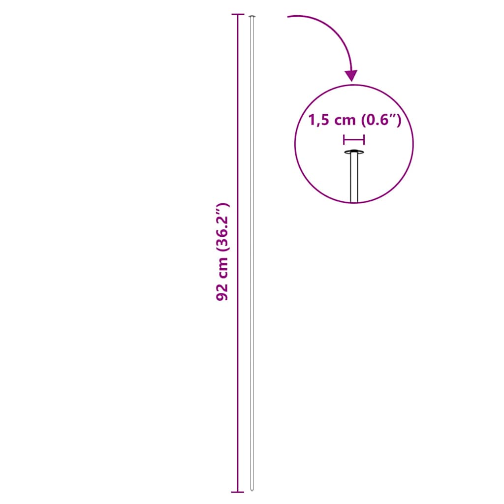 Σετ φράχτη για λιμνούλες 8 pcs Πράσινο 50 x 80 cm Ατσάλι - Pakobazaar