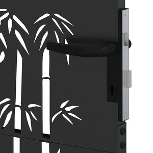 Πύλη Κήπου 85 x 200 cm Ατσάλι με Επικάλυψη Πούδρας Κλειδώσιμο