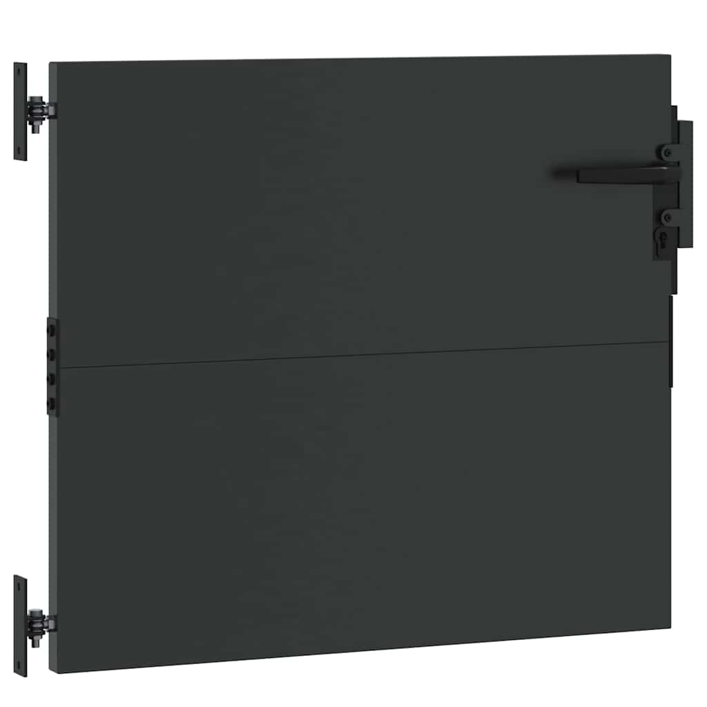 Πύλη Κήπου Μαύρο 85 x 100 cm Ατσάλι με Επικάλυψη Πούδρας - Pakobazaar