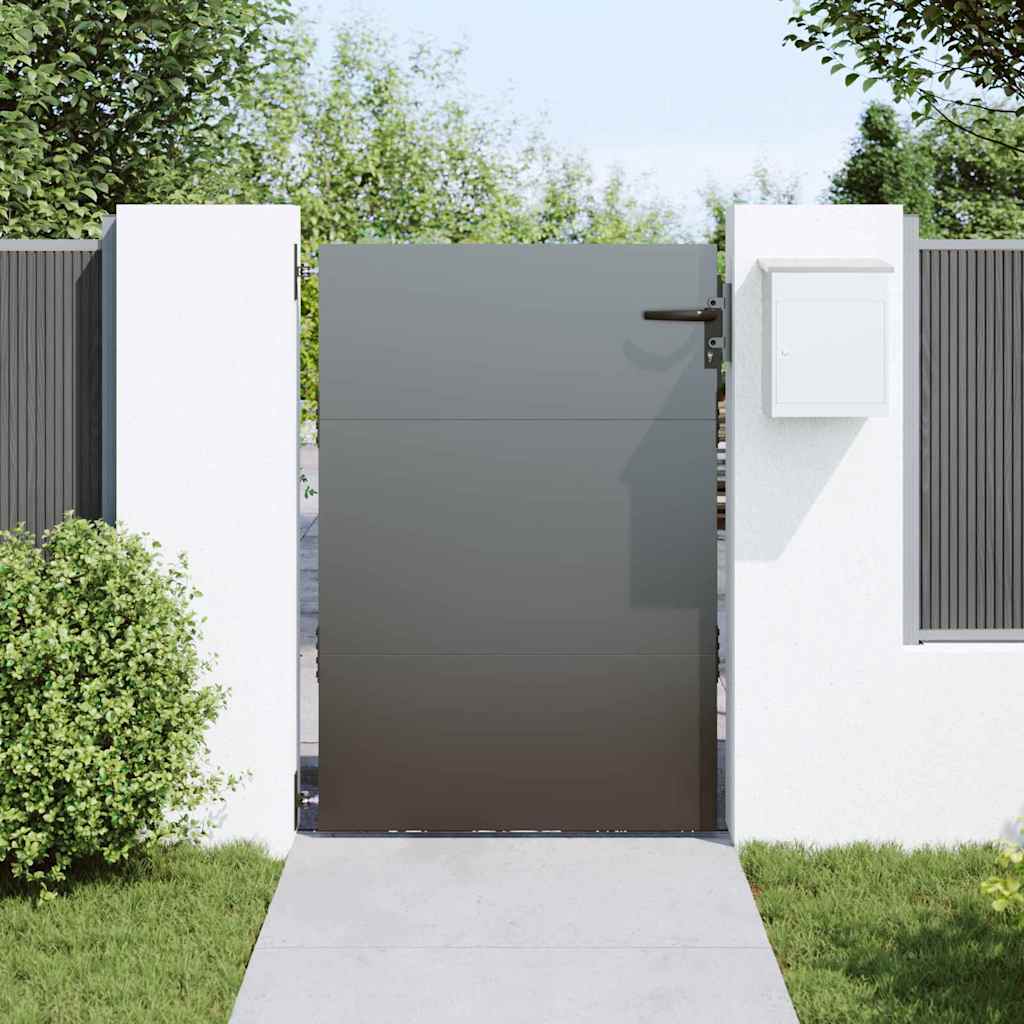 Πύλη Κήπου Μαύρο 85 x 125 cm Ατσάλι με Επικάλυψη Πούδρας - Pakobazaar