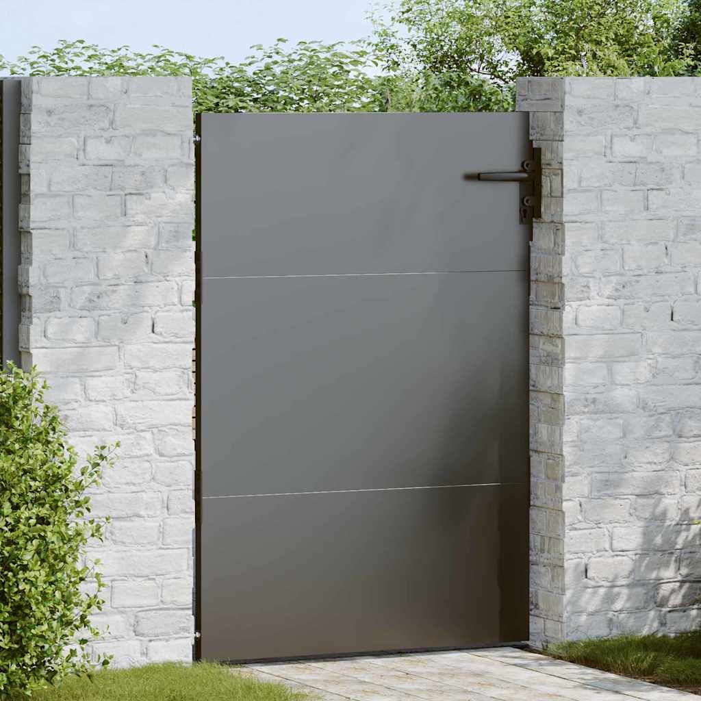 Πύλη Κήπου Μαύρο 85 x 150 cm Ατσάλι με Επικάλυψη Πούδρας - Pakobazaar