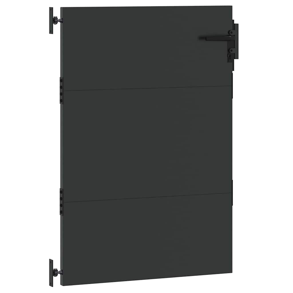 Πύλη Κήπου Μαύρο 85 x 150 cm Ατσάλι με Επικάλυψη Πούδρας - Pakobazaar