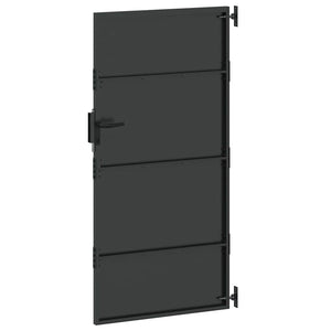 Πύλη Κήπου Μαύρο 85 x 175 cm Ατσάλι με Επικάλυψη Πούδρας - Pakobazaar