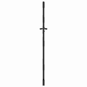 Πύλη Κήπου Μαύρο 110 x 180 εκ Χάλυβας με επίστρωση πούδρας - Pakobazaar