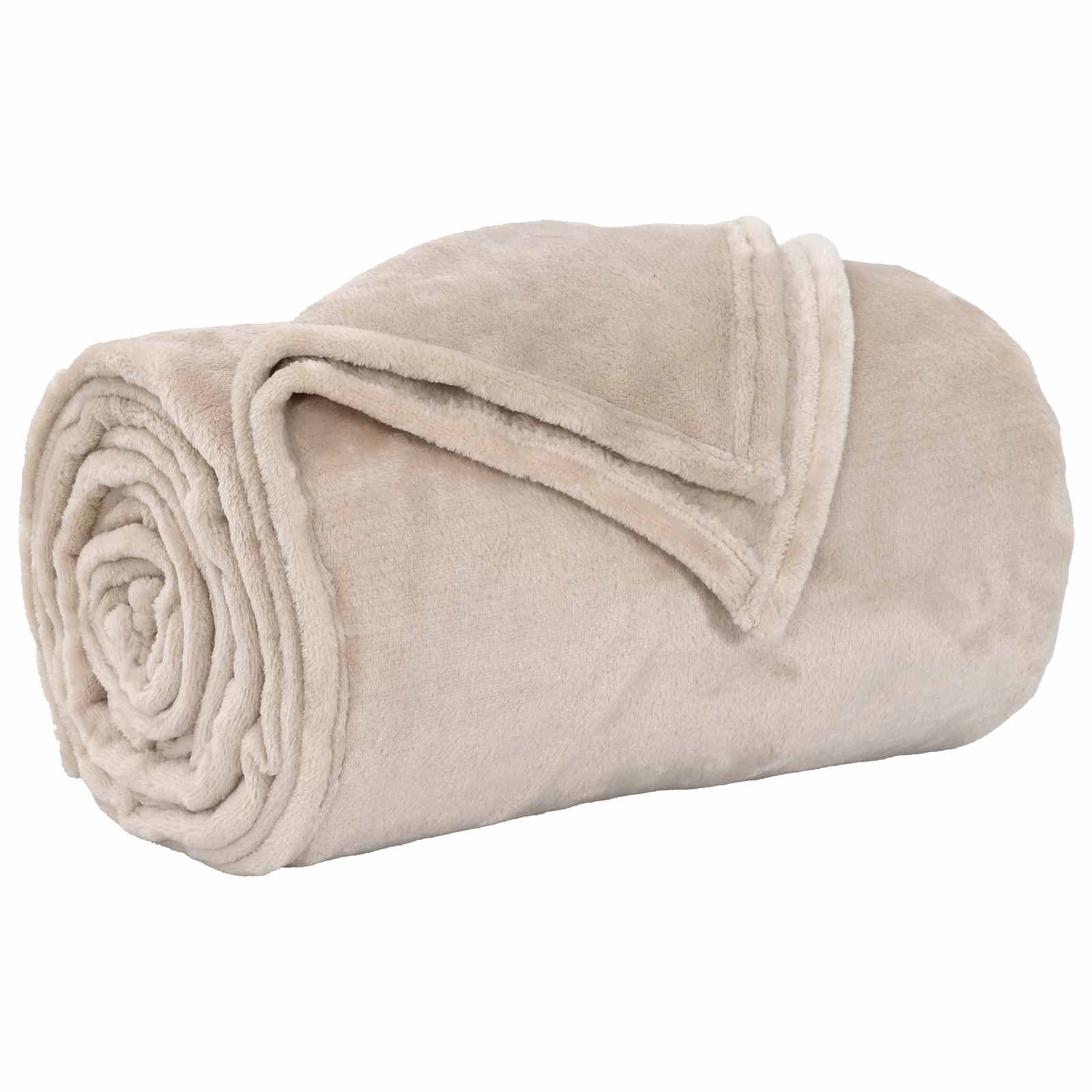 Ριχτάρια 6 pcs Μπεζ 130 x 150 cm Μαλλί