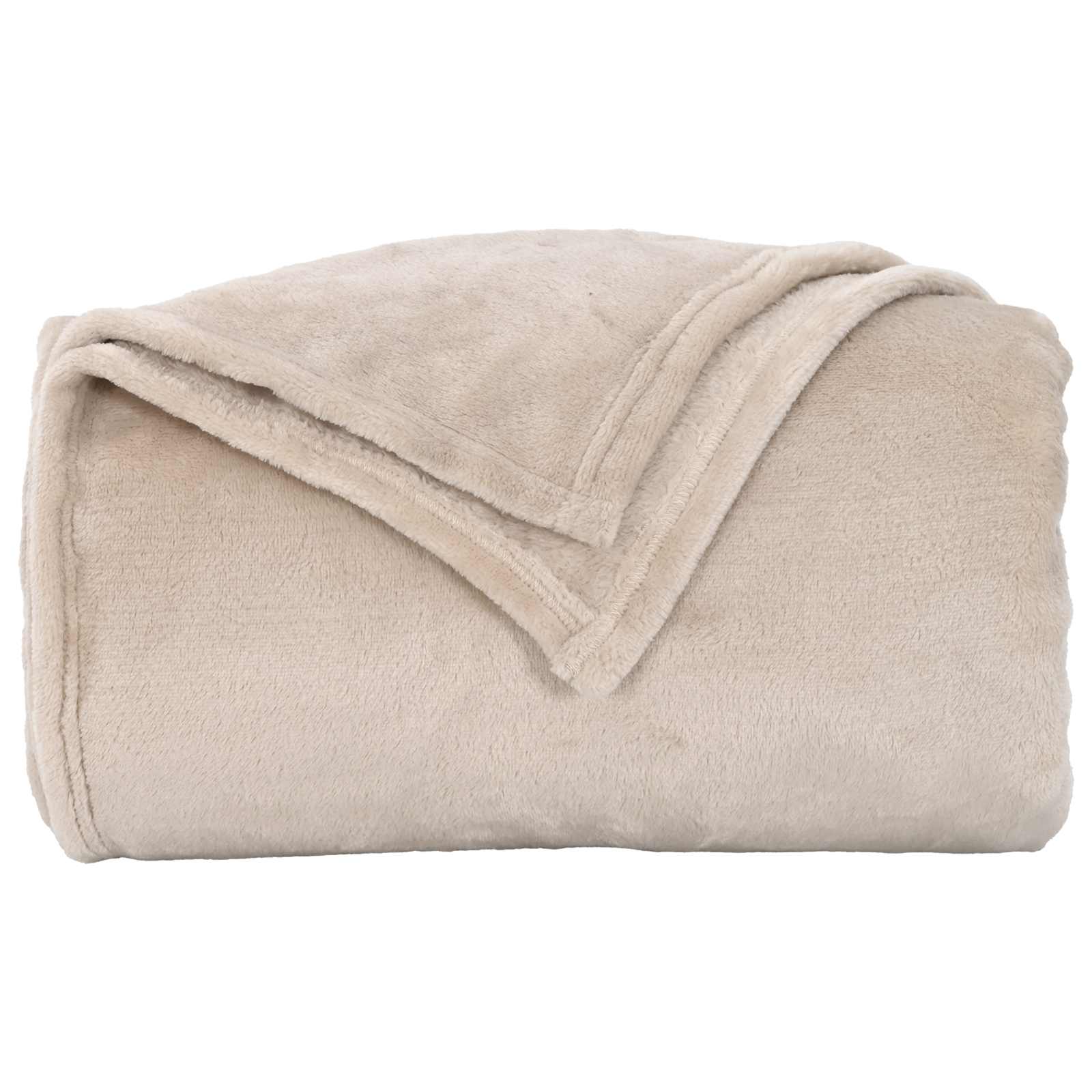 Ριχτάρια 6 pcs Μπεζ 220 x 240 cm Μαλλί