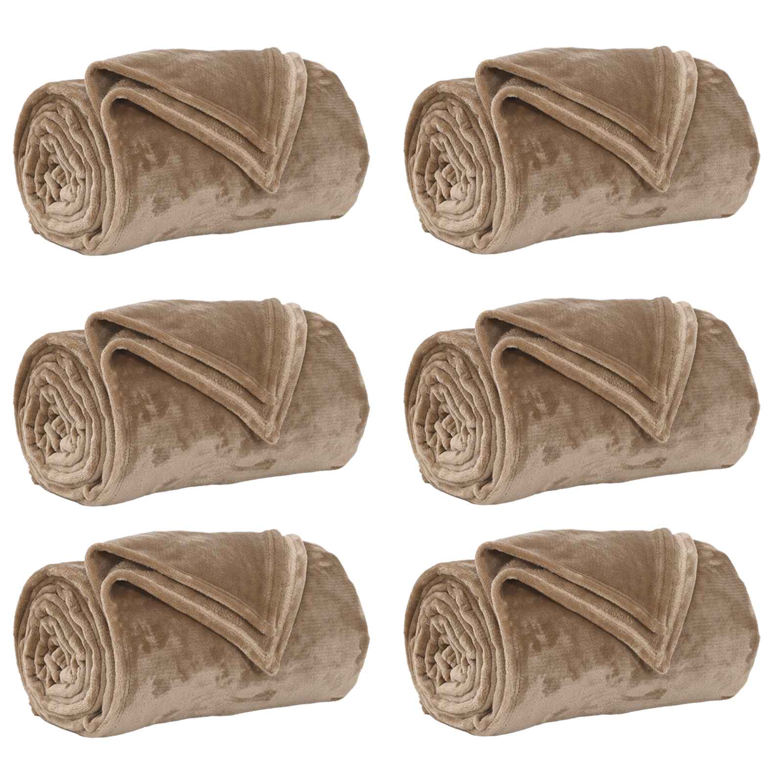 Ριχτάρια 6 pcs Καμηλοπάρδαλη 150 x 200 cm Μαλλί