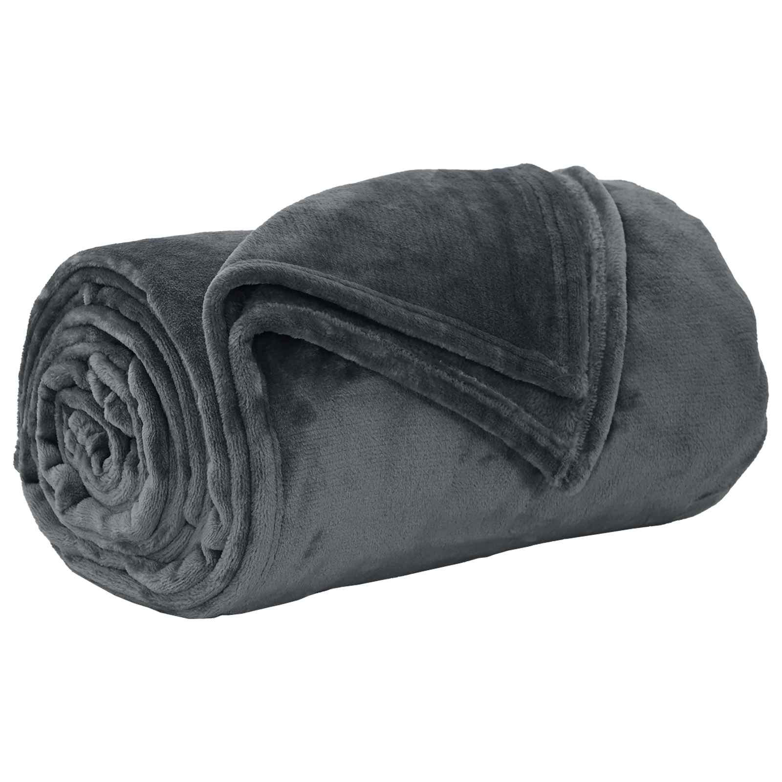 Ριχτάρια 6 pcs Σκούρο Γκρι 220 x 240 cm Μαλλί