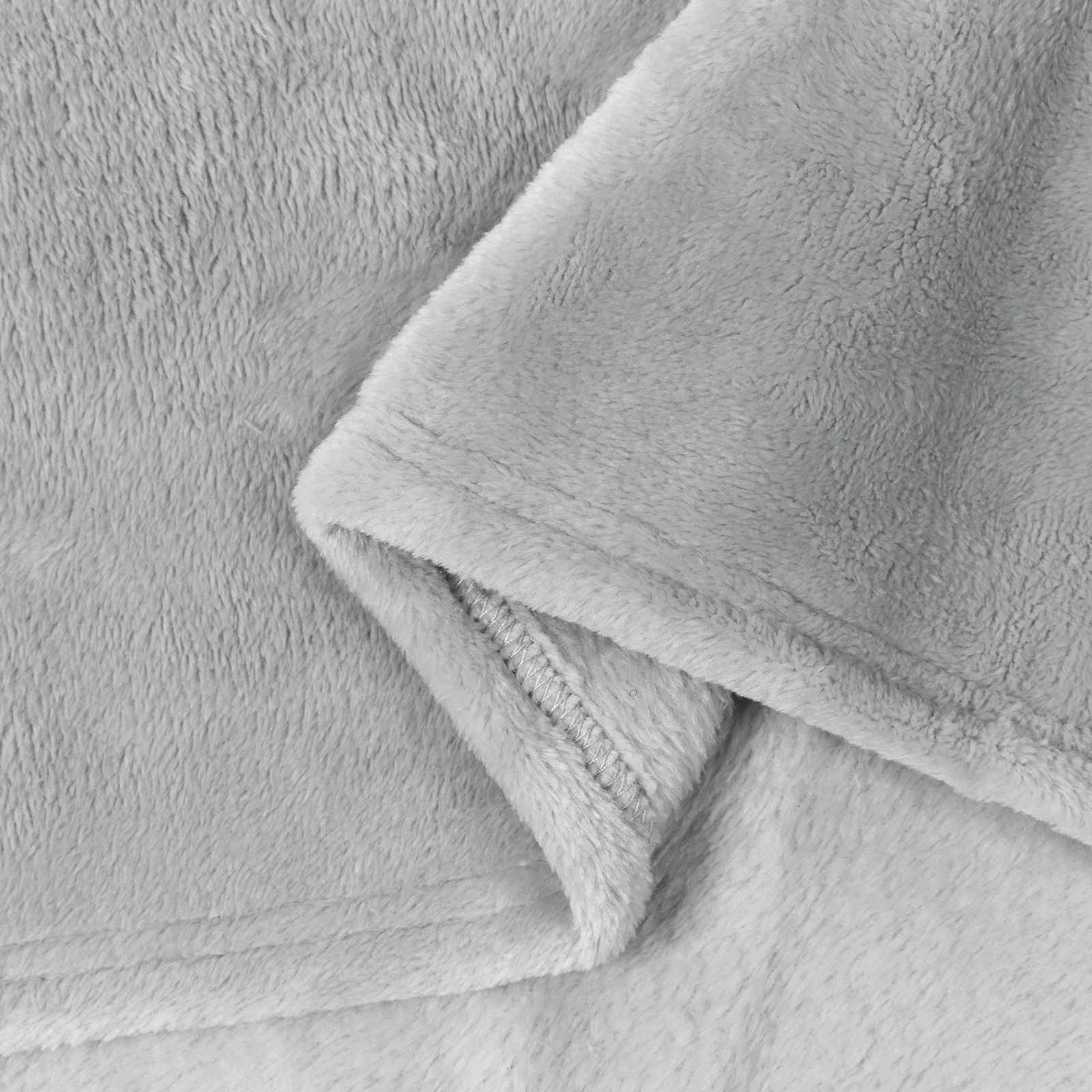Ριχτάρια 6 pcs Γκρι 220 x 240 cm Μαλλί