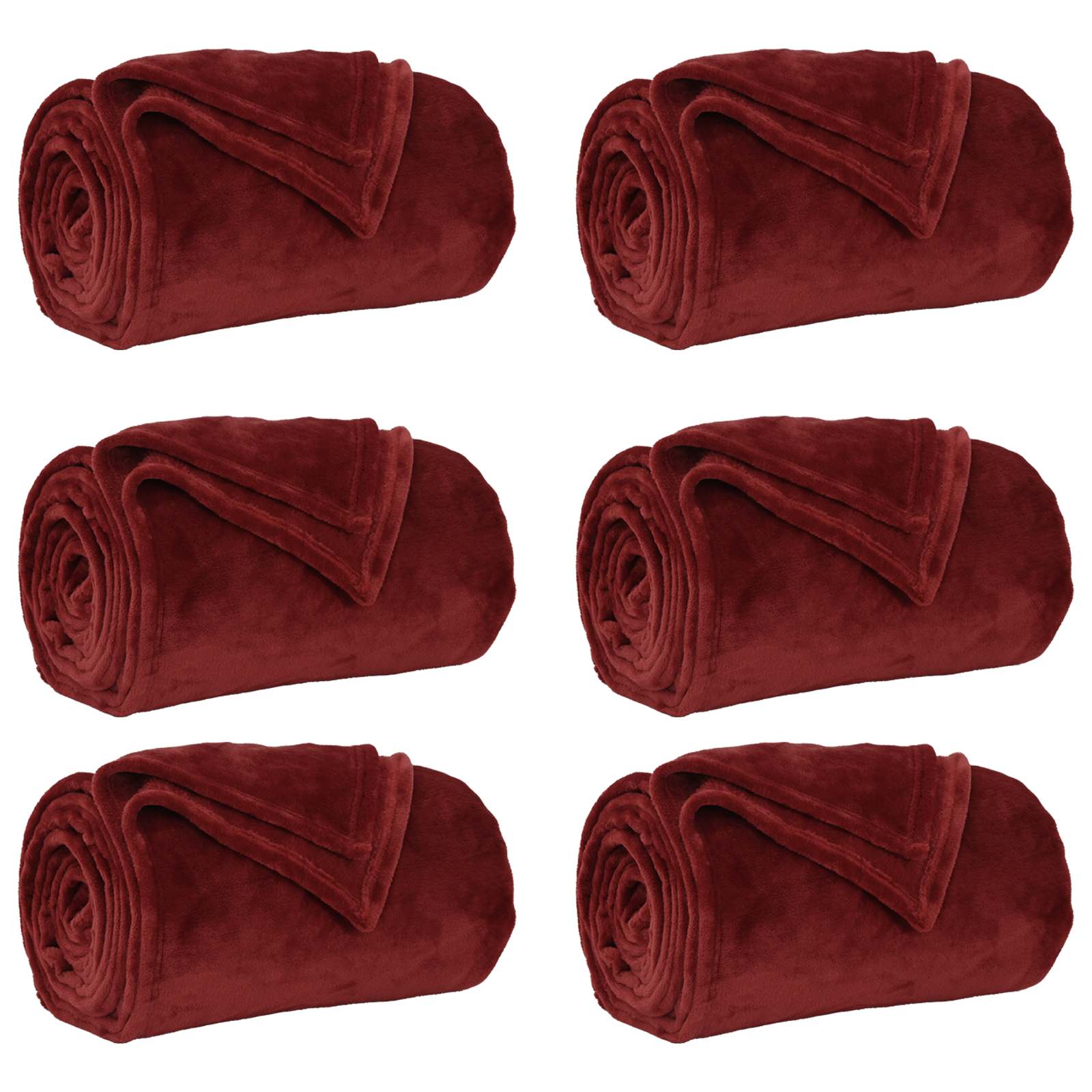 Ριχτάρια 6 pcs Βεραμάν Κόκκινο 220 x 240 cm Μαλλί