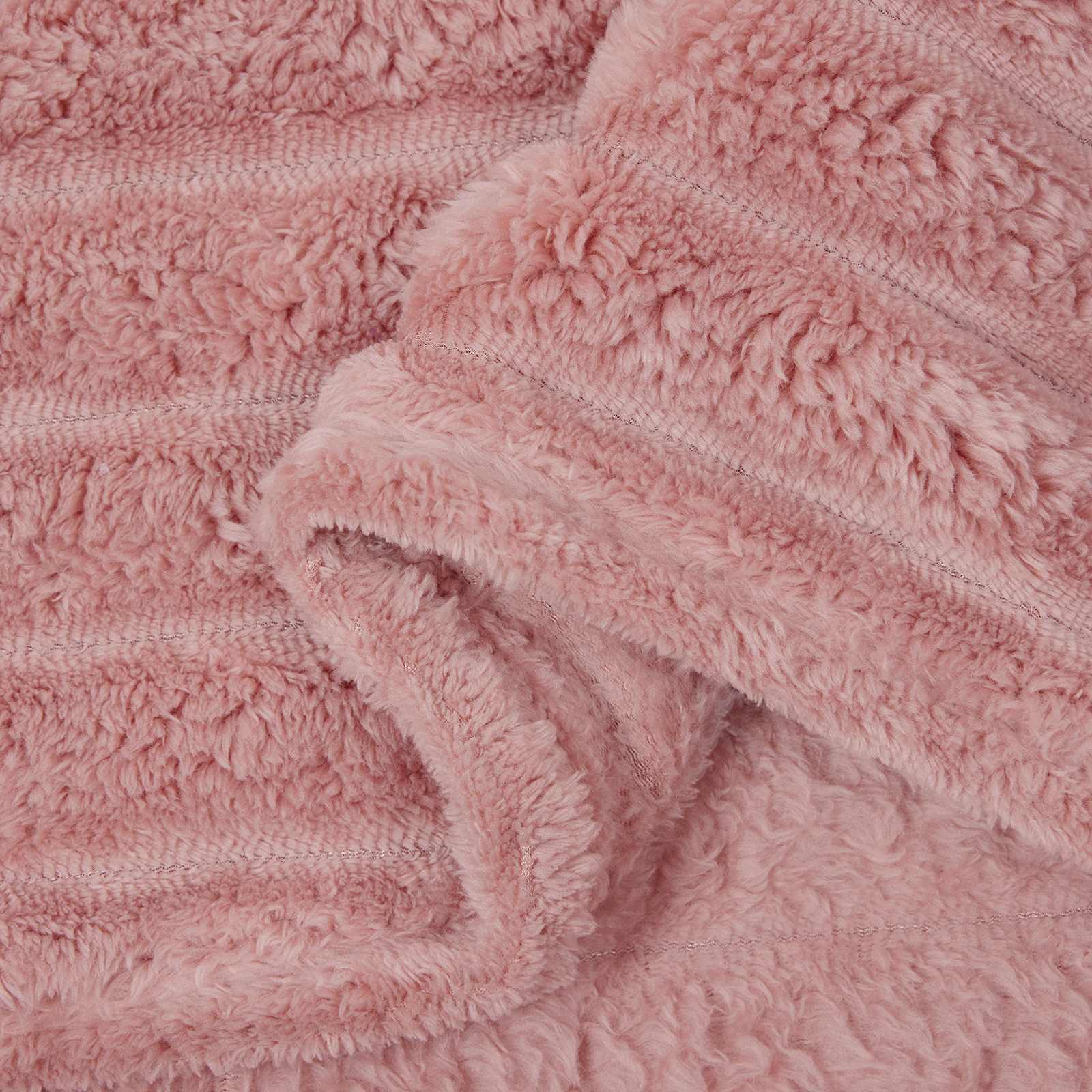 Κουβέρτα Ροζ 200 x 150 cm Μαλλί - Pakobazaar