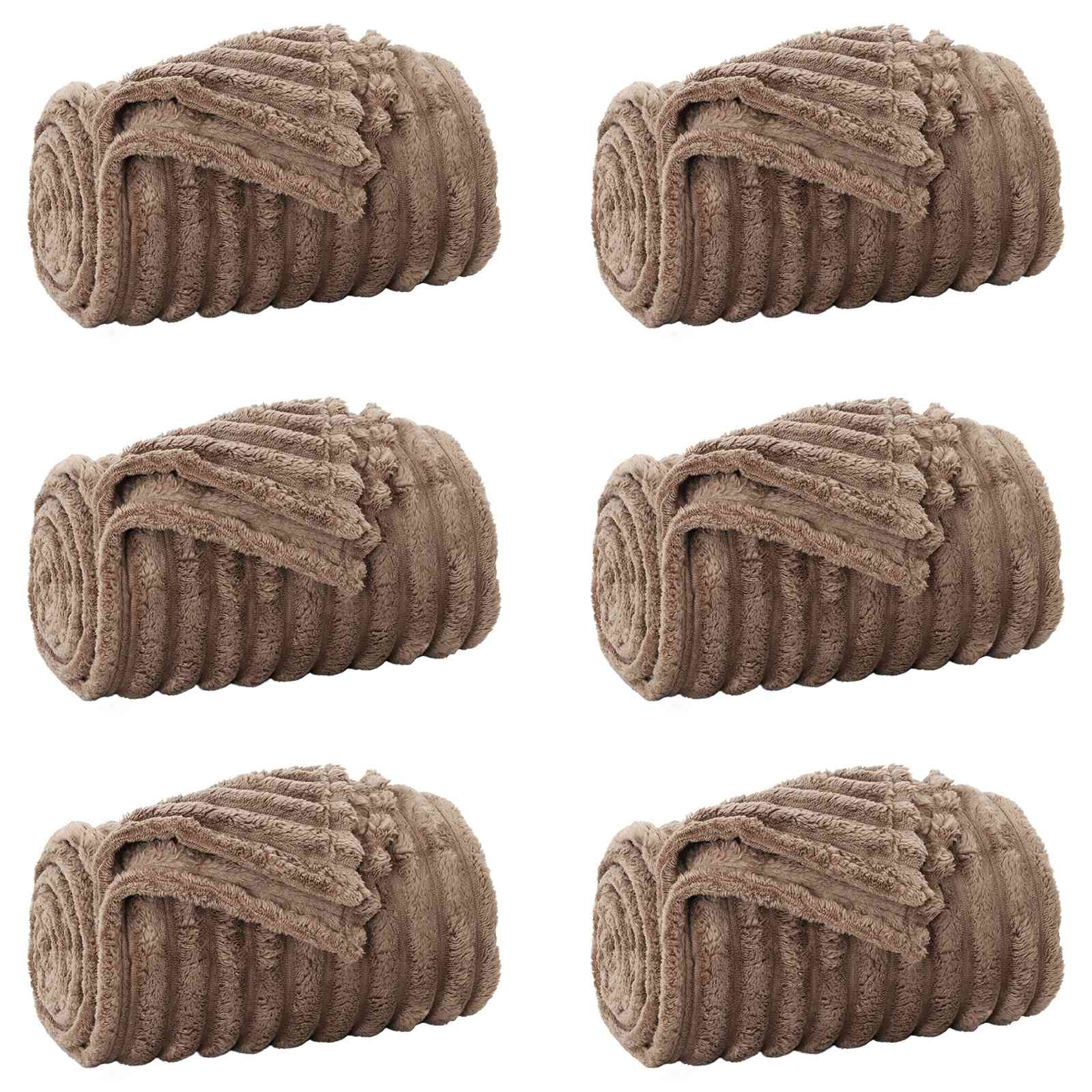 Ριχτάρια 6 pcs Καμηλοπάρδαλη 200 x 150 cm Μαλλί