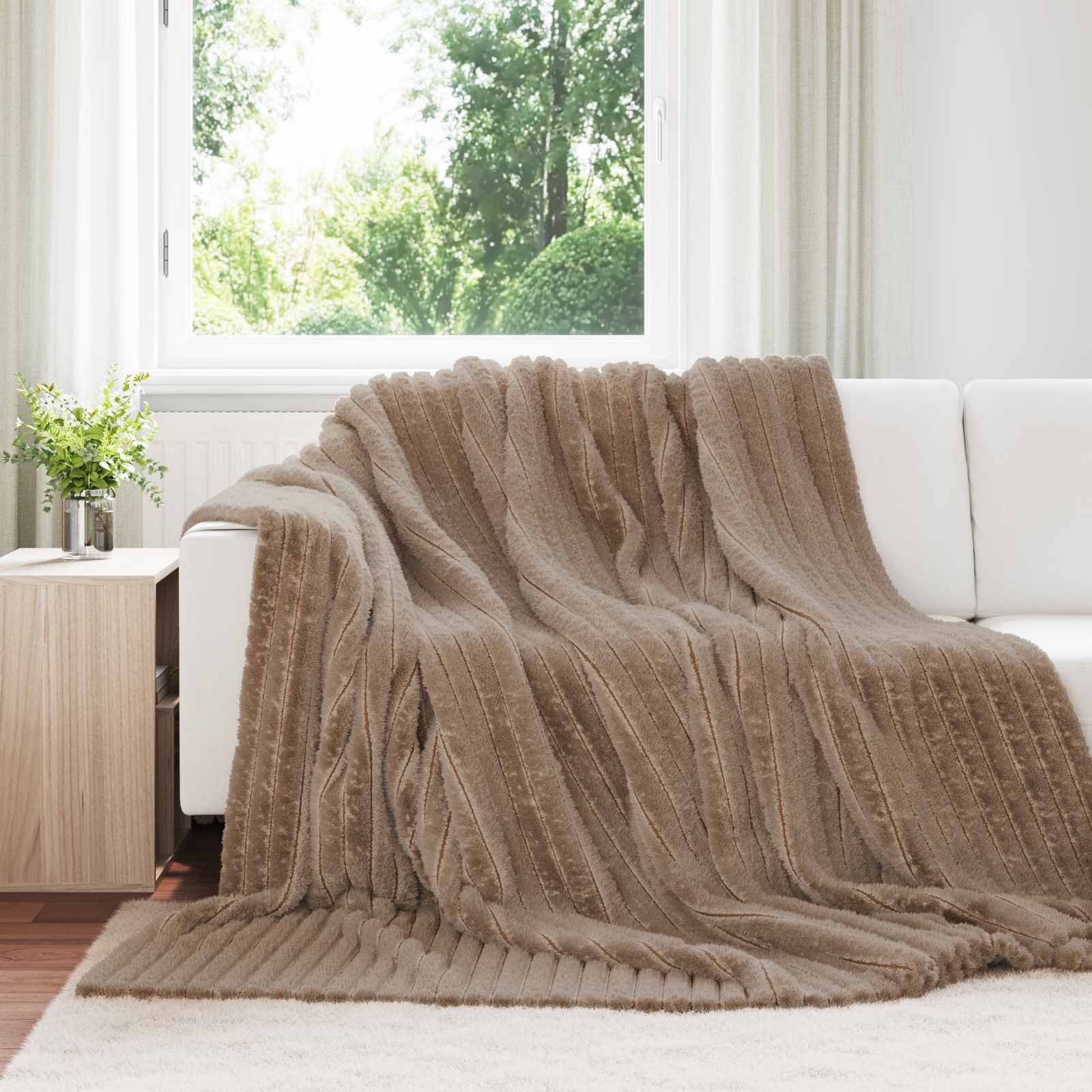 Ριχτάρια 6 pcs Καμηλοπάρδαλη 240 x 220 cm Μαλλί