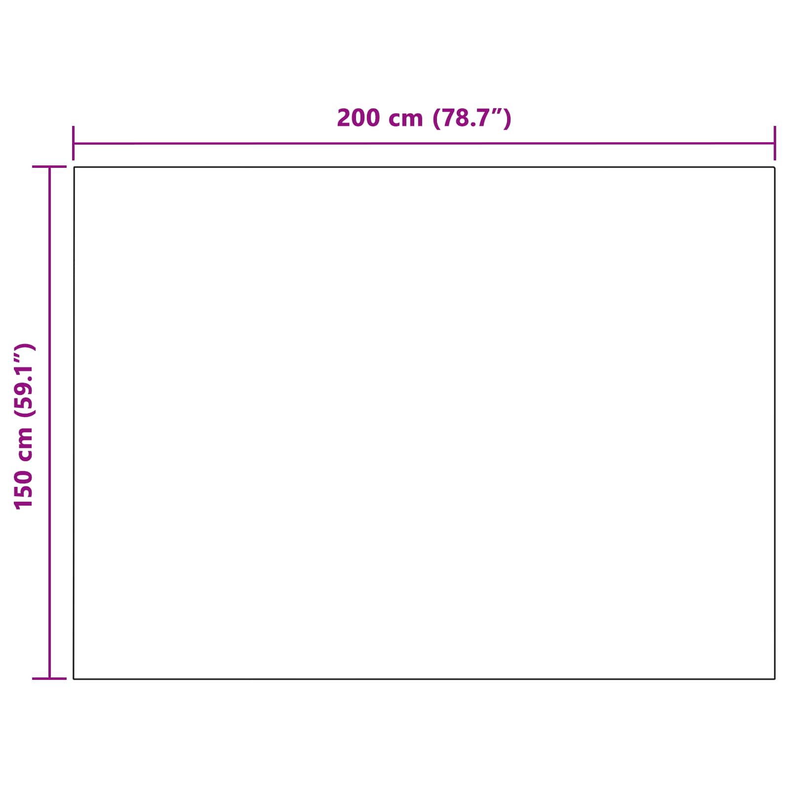 Ριχτάρια 6 pcs Ροζ 200 x 150 cm Μαλλί