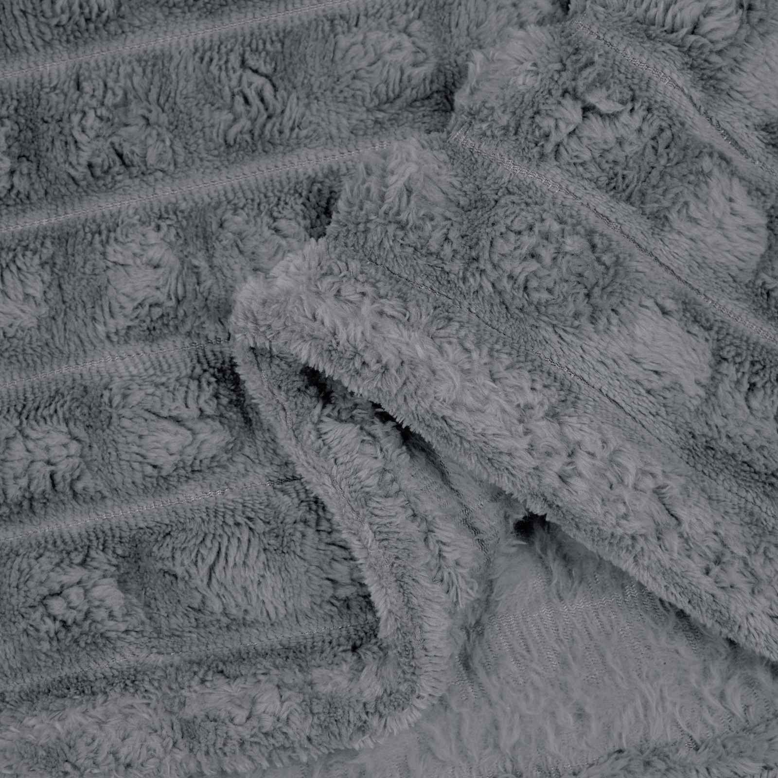 Κουβέρτα Σκούρο Γκρι 240 x 220 cm Μαλλί