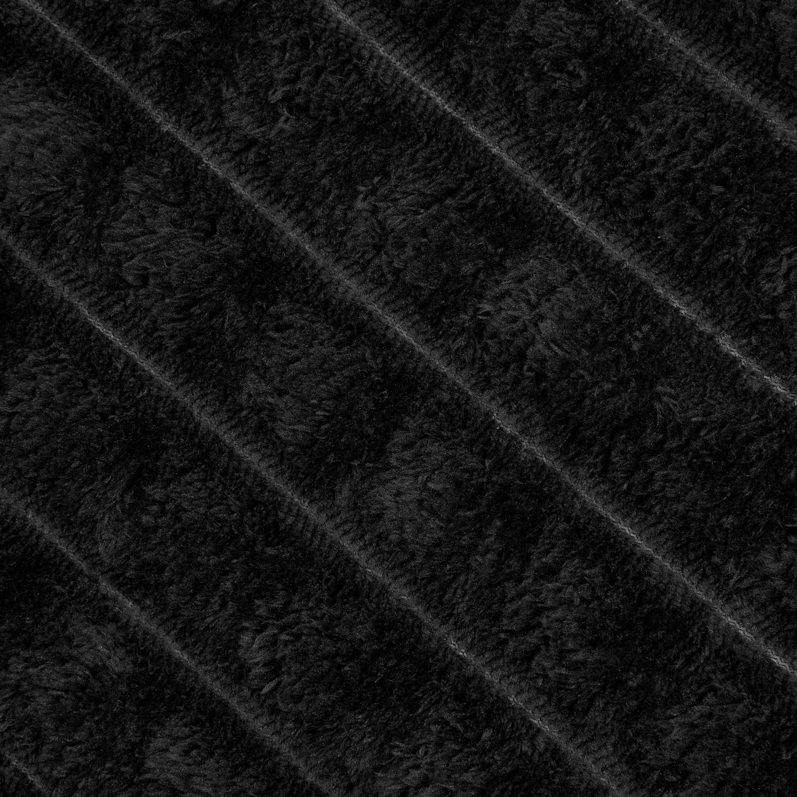 Ριχτάρια 6 pcs Μαύρο 200 x 150 cm Μαλλί