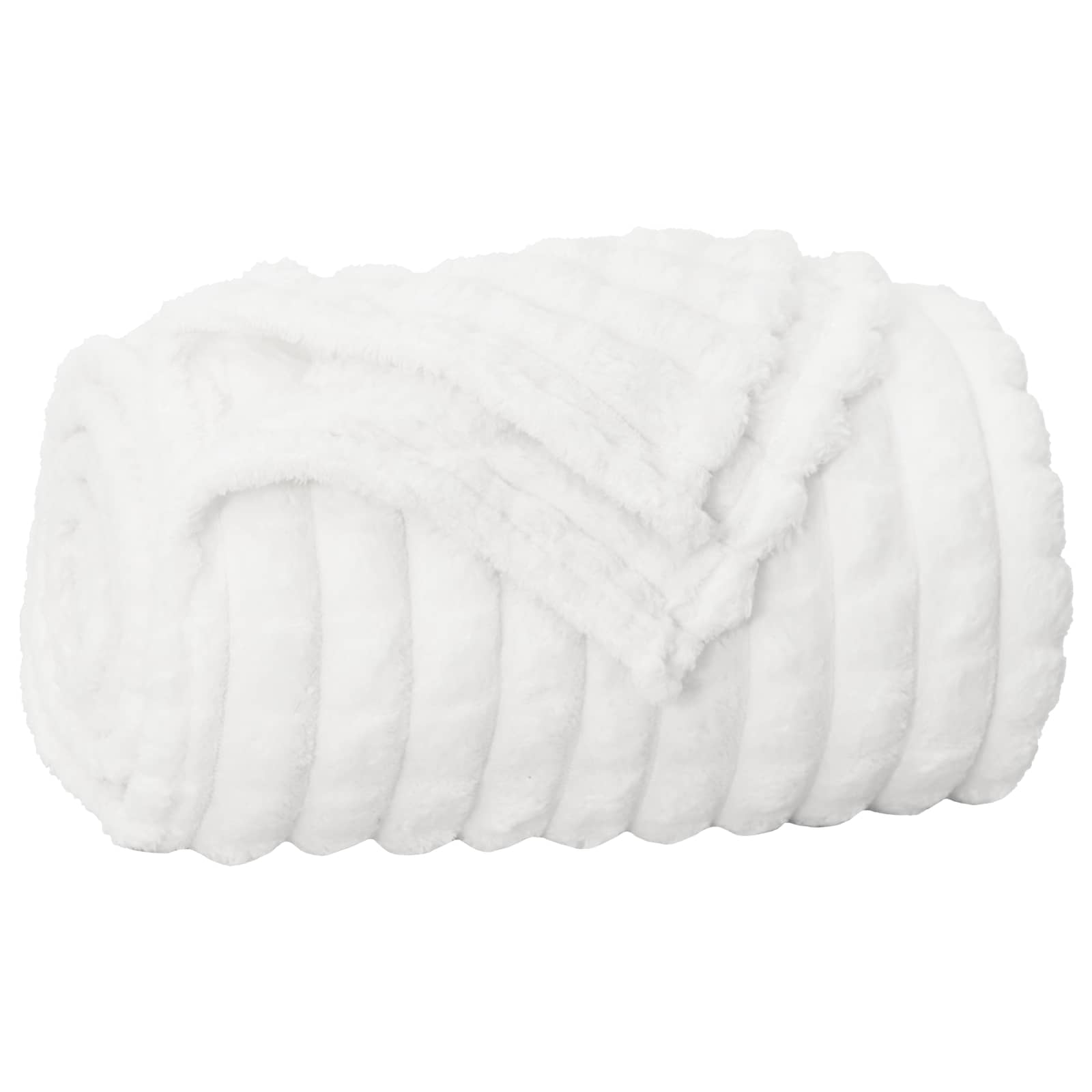Ριχτάρια 6 pcs Λευκό 200 x 150 cm Μαλλί