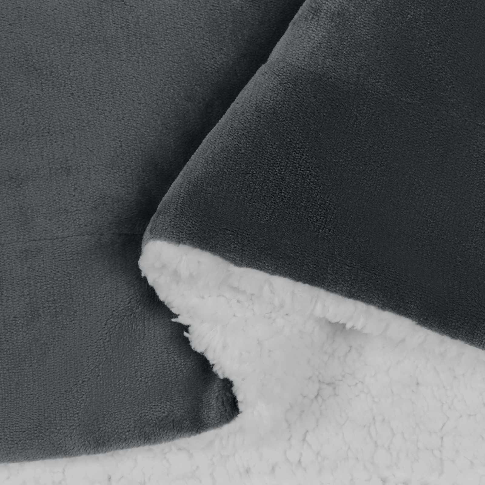 Κουβέρτα Σκούρο Γκρι 220 x 240 cm Μαλλί