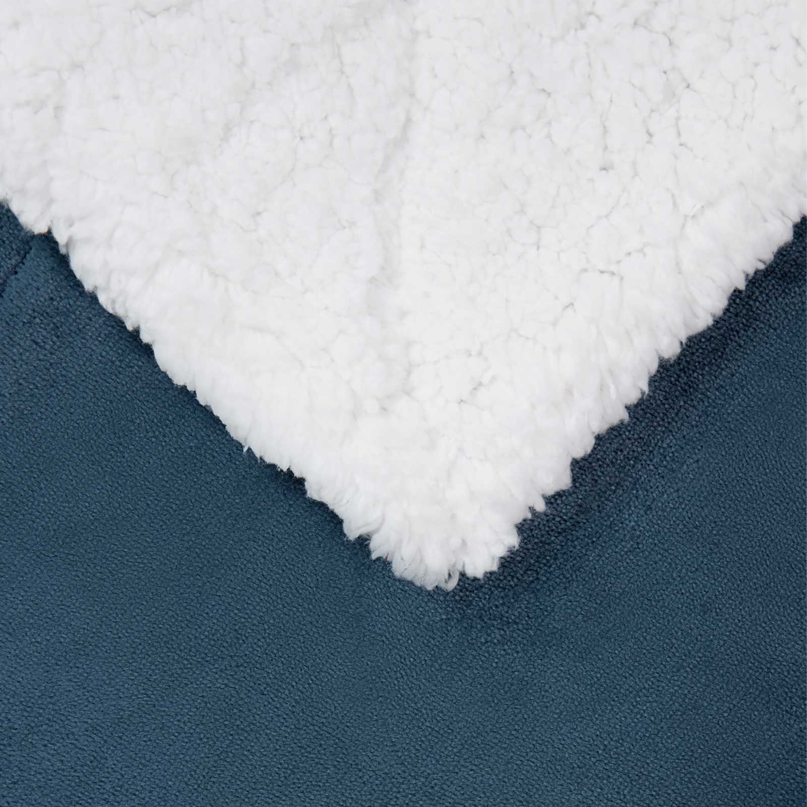 Κουβέρτα Σκούρο μπλε 240 x 270 εκ. Μαλλί