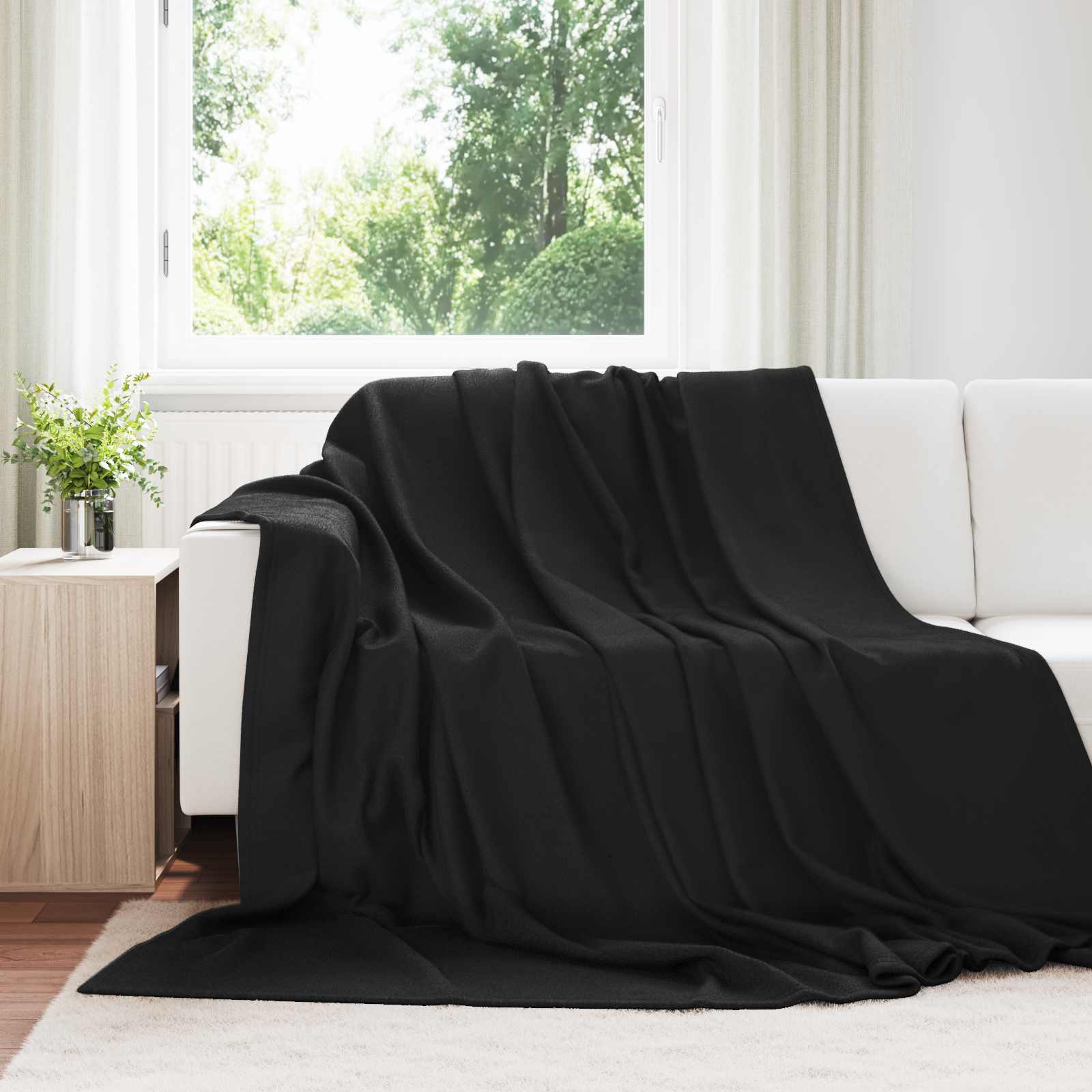 Ριχτάρι Μαύρο 270 x 240 cm 0.86 kg Μαλλί