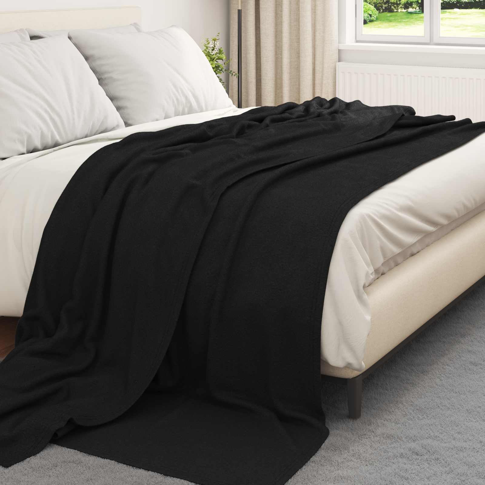 Ριχτάρι Μαύρο 270 x 240 cm 0.86 kg Μαλλί