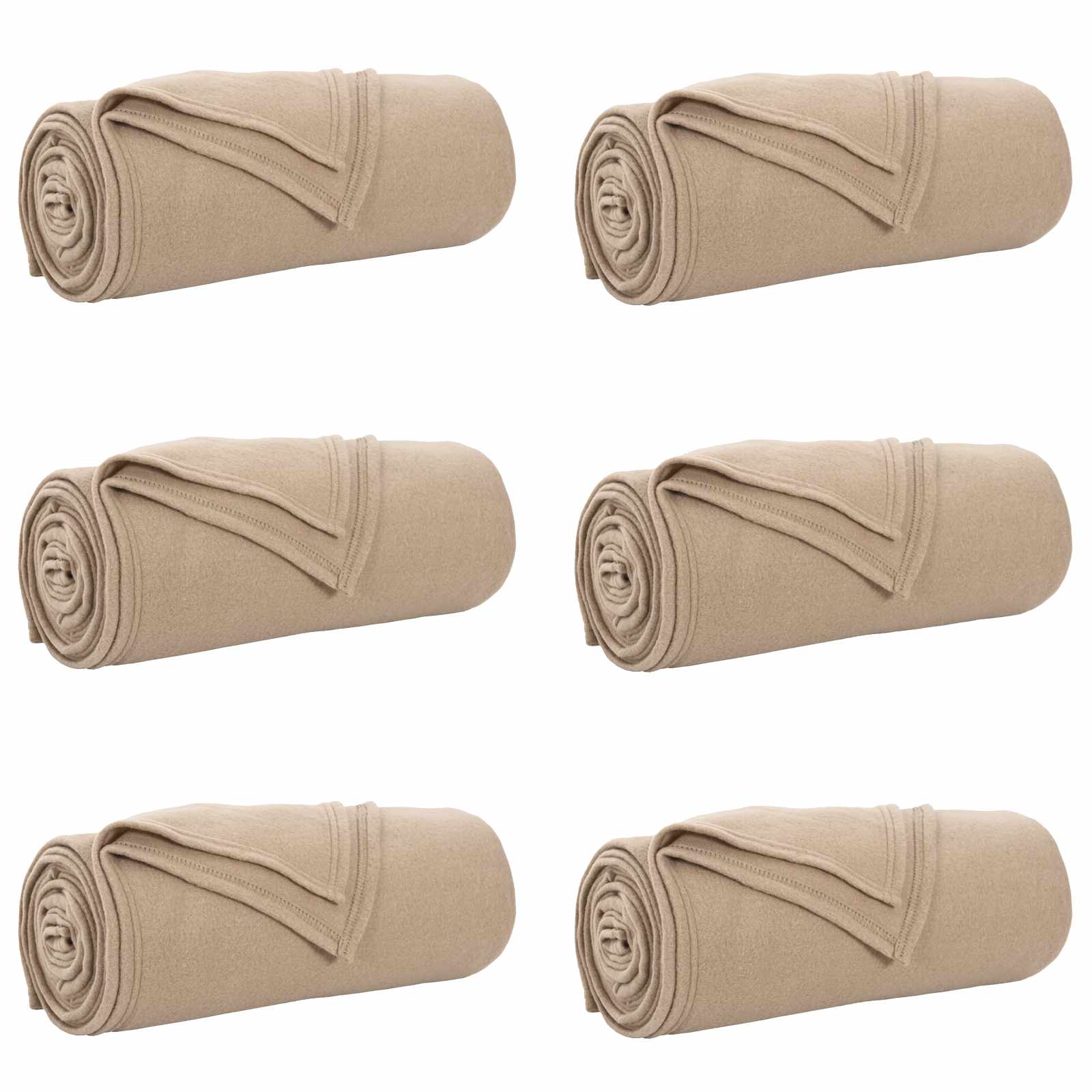 Ριχτάρια 6 pcs Καμηλοπάρδαλη 270 x 240 cm Μαλλί