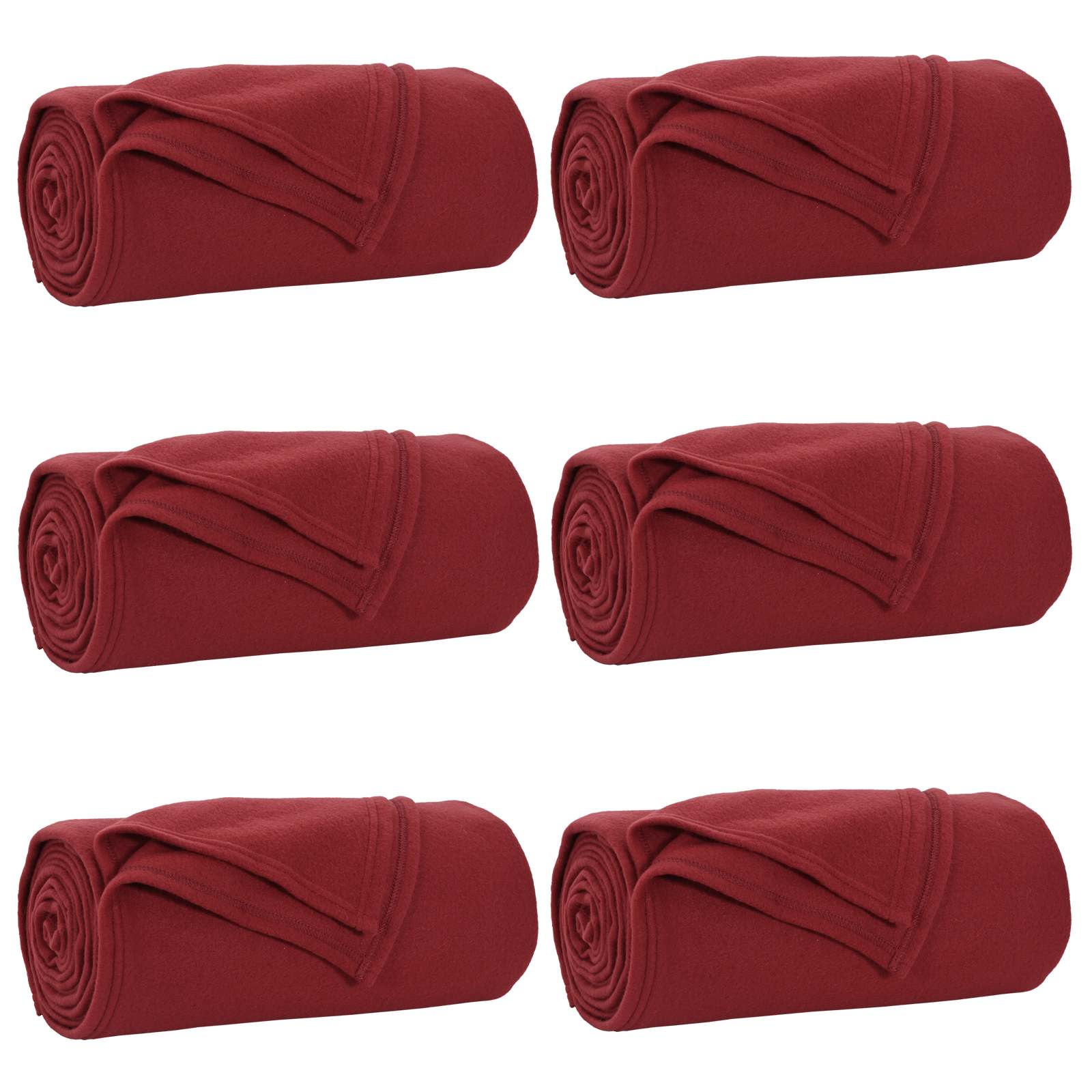 Ριχτάρια 6 pcs Βεραμάν Κόκκινο 270 x 240 cm Μαλλί