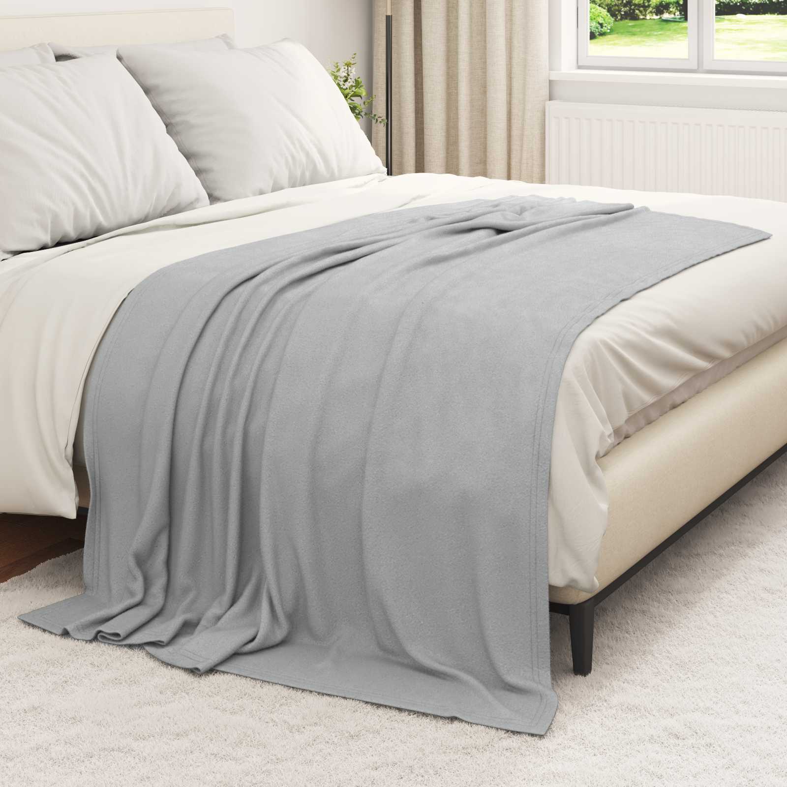 Ριχτάρια 24 pcs Γκρι 200 x 150 cm Μαλλί