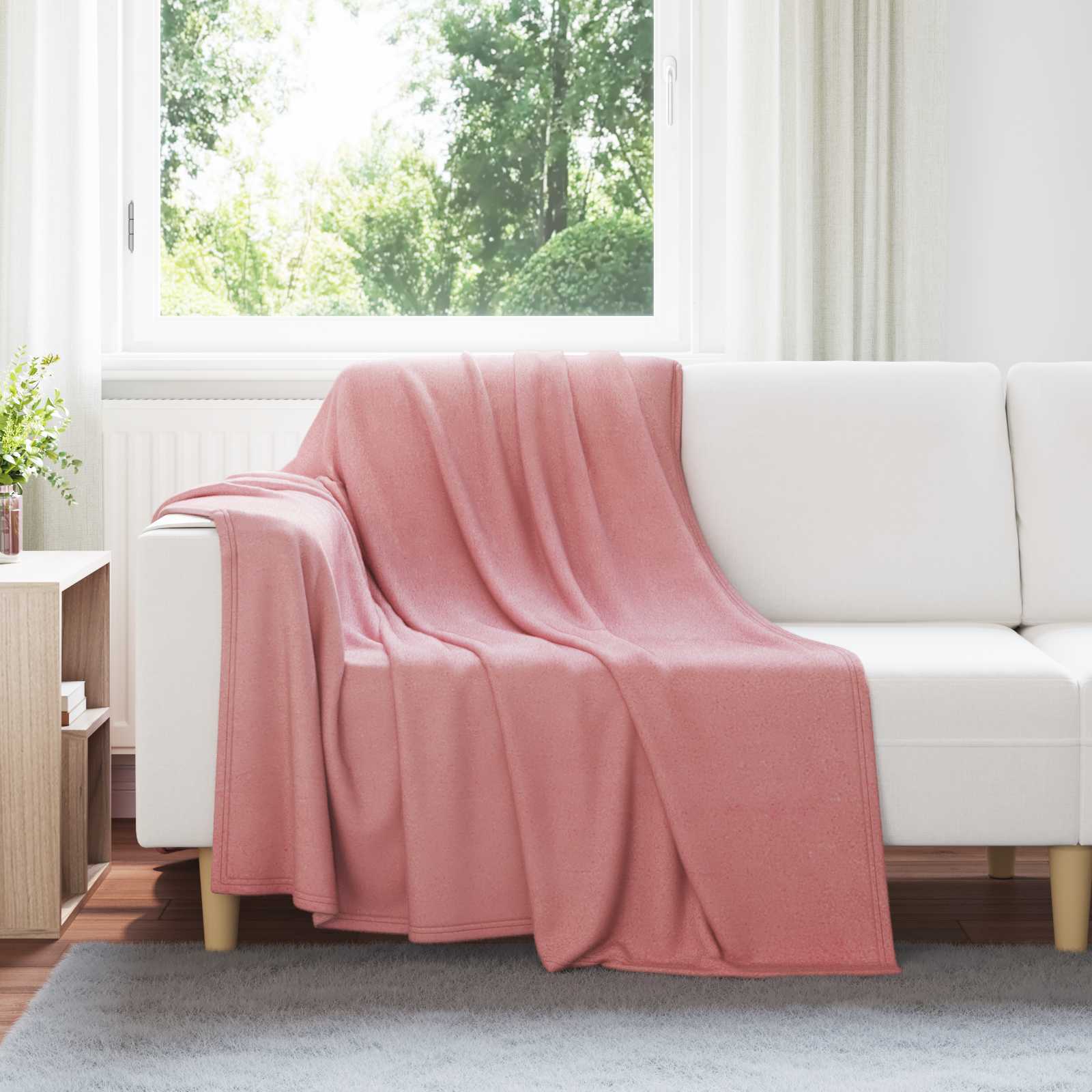 Ριχτάρια 24 pcs Ροζ 200 x 150 cm Μαλλί